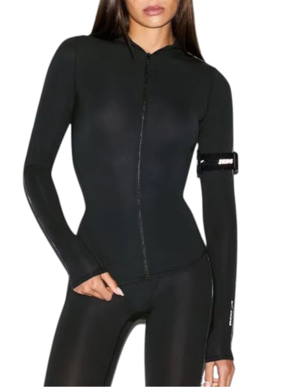 NikeSKIMS NWT Weightless Zip Up Hoodie - Obsidian